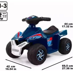 FEBER Vehículos Con Batería O Motor-Quad XTM 76 6V Azul Oscuro