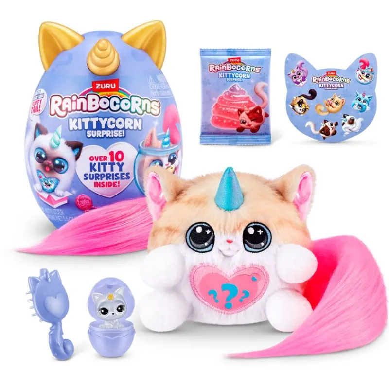 ZURU Manualidades-Rainbocorns Kittycorn Surprise Serie 3 Sorpresa