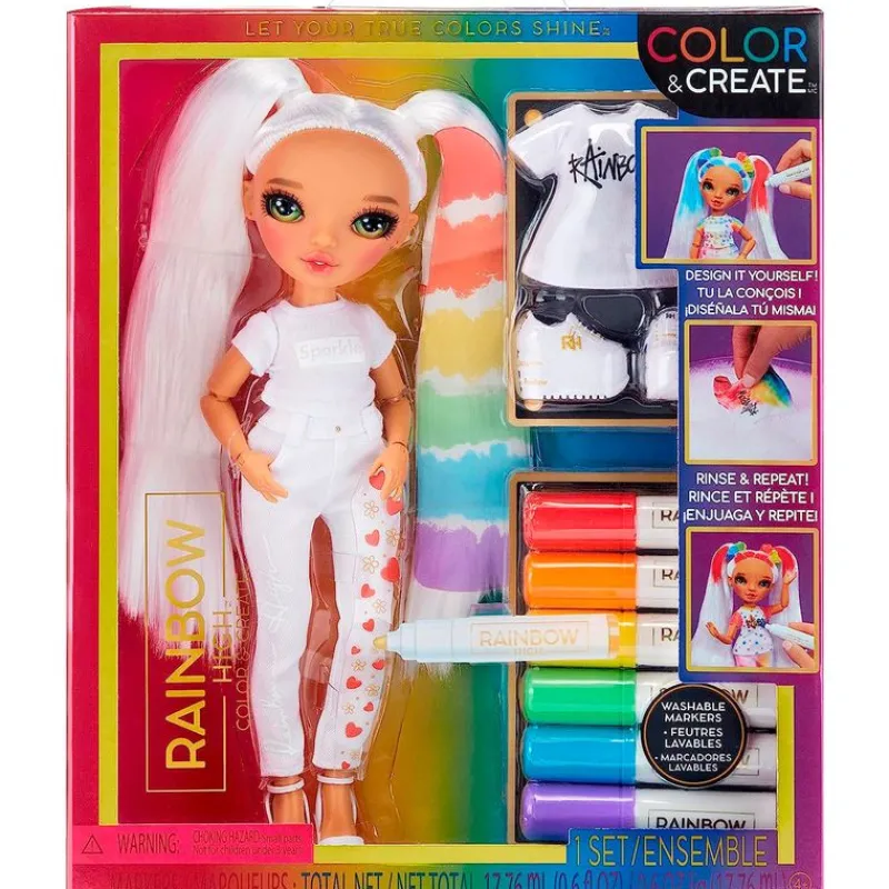 Rainbow High Colour & Create Muñeca Ojos Verdes*MGA Best