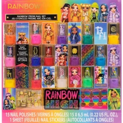 SELECCION DRIM Juegos Y Juguetes De Imitación-Rainbow High Pack Esmaltes Peel-Off