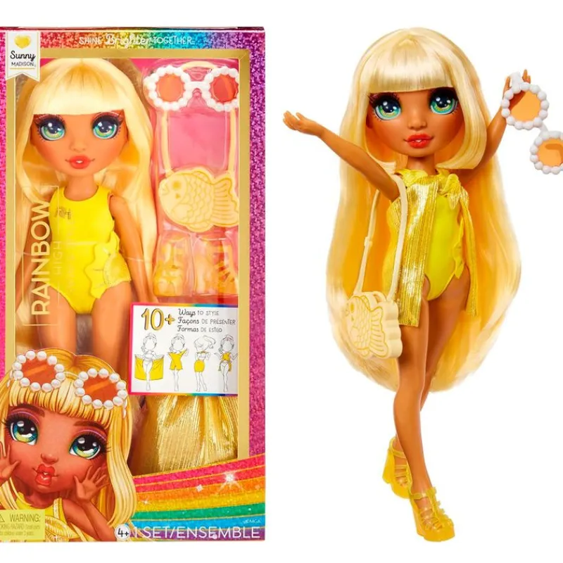MGA Muñecas-Rainbow High Swim & Style Muñeca Sunny Madison