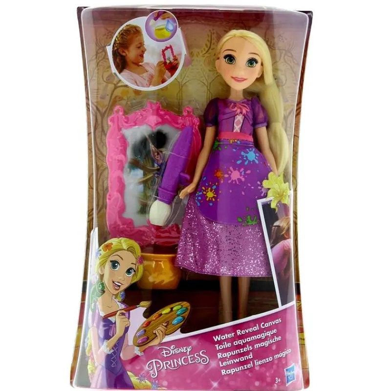 HASBRO Muñecas-Rapunzel Sueños de Princesas Lienzo de Pintura Mágica