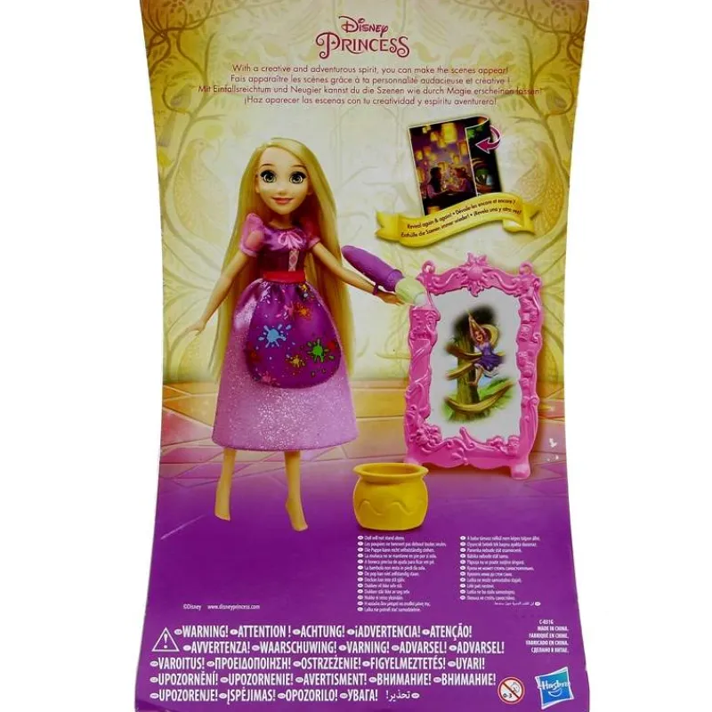 HASBRO Muñecas-Rapunzel Sueños de Princesas Lienzo de Pintura Mágica