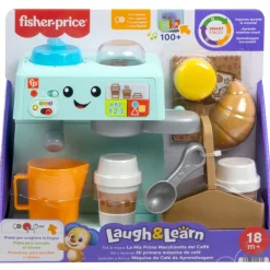 Ríe y Aprende Máquina de Café con Accesorios de Cafetería*FISHER PRICE New