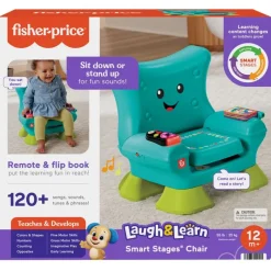 FISHER PRICE Primera Infancia Y Preescolar-Ríe y aprende Silla Smart Stages