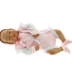 Reborn Bebé Leo Dormido con Traje Rosa*MUÑECAS ARIAS Best