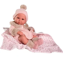 MUÑECAS ANTONIO JUAN Muñecas-Recién Nacida Luca Mantita Flores