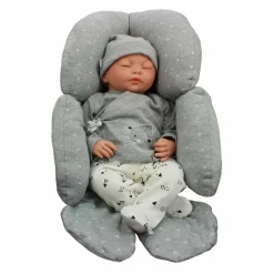 VADEBEBE Complementos Para El Descanso-Reductor Universal Gris estrellas blancas