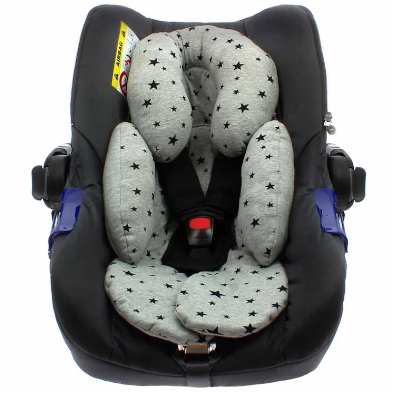 VADEBEBE Complementos Para El Descanso-Reductor Universal Gris estrellas Negras