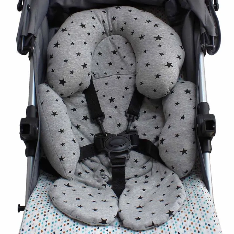 VADEBEBE Complementos Para El Descanso-Reductor Universal Gris estrellas Negras