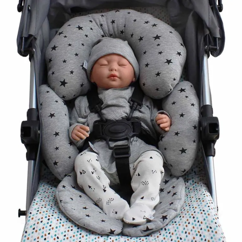 VADEBEBE Complementos Para El Descanso-Reductor Universal Gris estrellas Negras