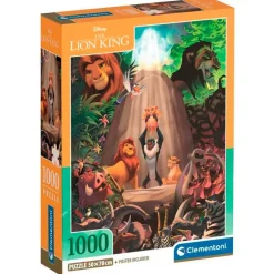 CLEMENTONI Puzzles Y Construcciones-Rey León Puzzle 1000 Piezas