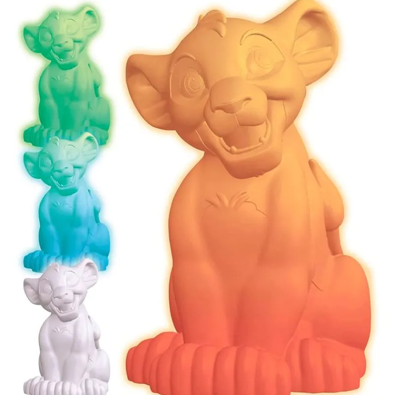 LEXIBOOK Decoración Infantil|Electrónicos-Rey León Simba Lámpara de Compañia