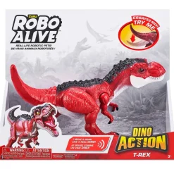 ZURU Figuras Y Figuras De Acción|Electrónicos-Robo Alive Action Dinosaurio T-Rex