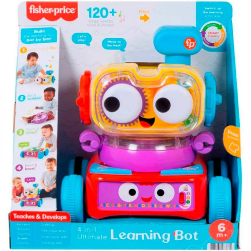 FISHER PRICE Juegos Y Juguetes Educativos-Robot Aprendizaje 4 en 1