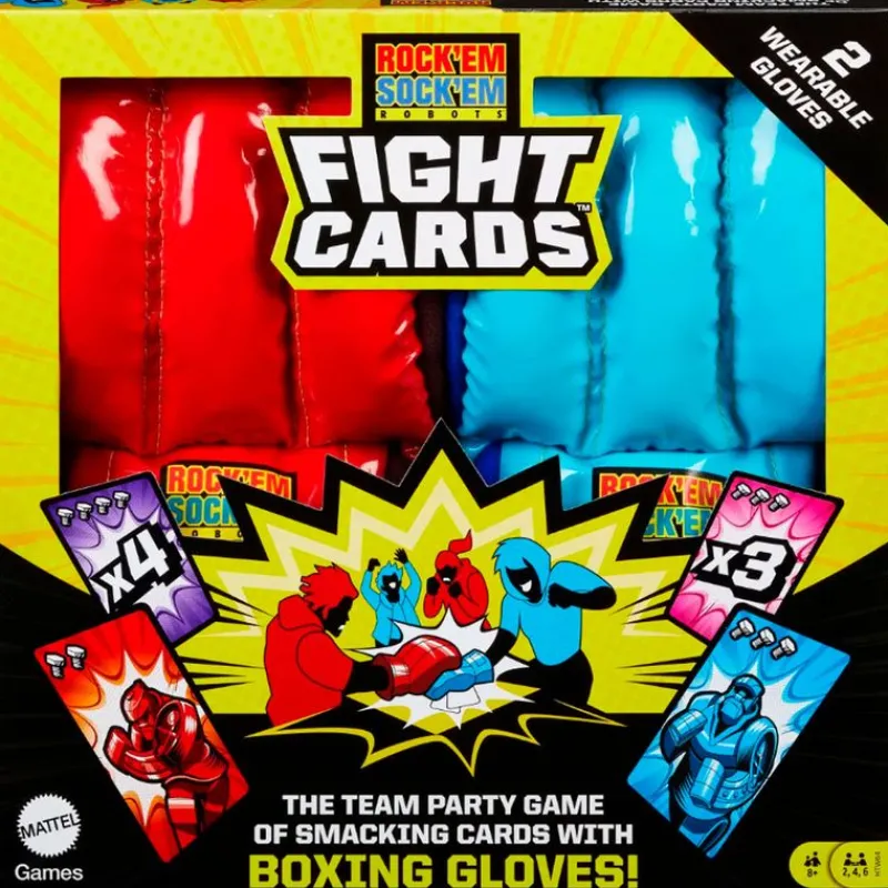 MATTEL Juegos De Mesa-Rock'em Sock'em Robots Juego Cartas