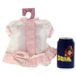 DRIM DISCOUNT Muñecas-Ropita para Muñecos Blanco con Rosa 35 cm