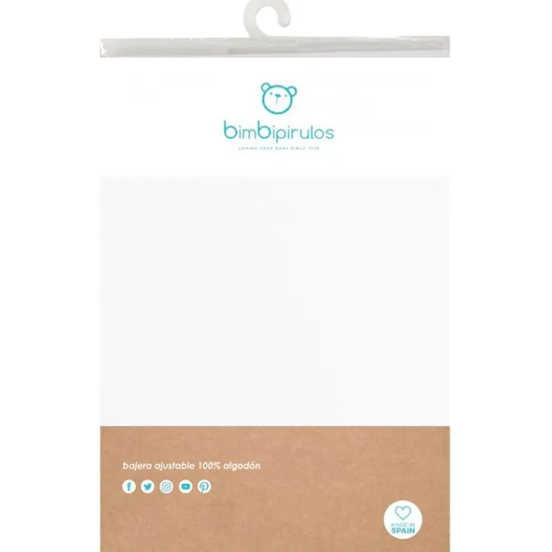 Sabana bajera de bambu para minicuna blanco*BIMBI DREAMS Hot