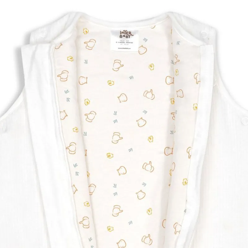 INTERBABY Complementos Para El Descanso-Saco dormir con mangas 0-6 meses Beig