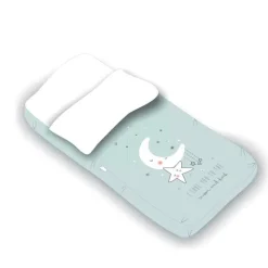 PIRULOS Ropa De Cuna|Juegos De Madera-Saco Nórdico para cuna 60x120 I Love Menta