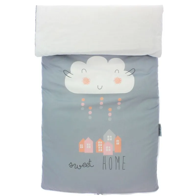 PIRULOS Ropa De Cuna|Juegos De Madera-Saco Nórdico para cuna 60x120 Sweet Gris