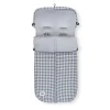 INTERBABY Sacos Y Colchonetas-Saco Universal Silla Paseo Vichy Gris