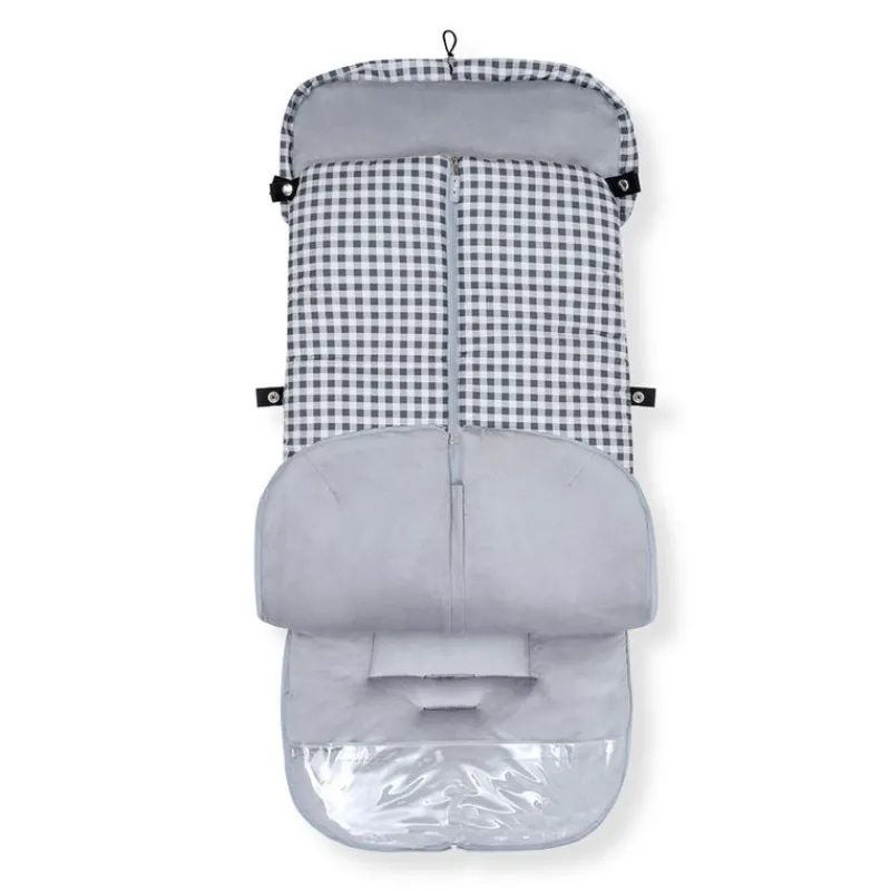 INTERBABY Sacos Y Colchonetas-Saco Universal Silla Paseo Vichy Gris