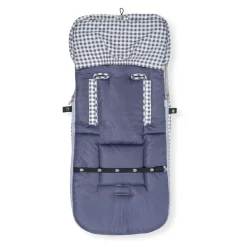 INTERBABY Sacos Y Colchonetas-Saco Universal Silla Paseo Vichy Gris