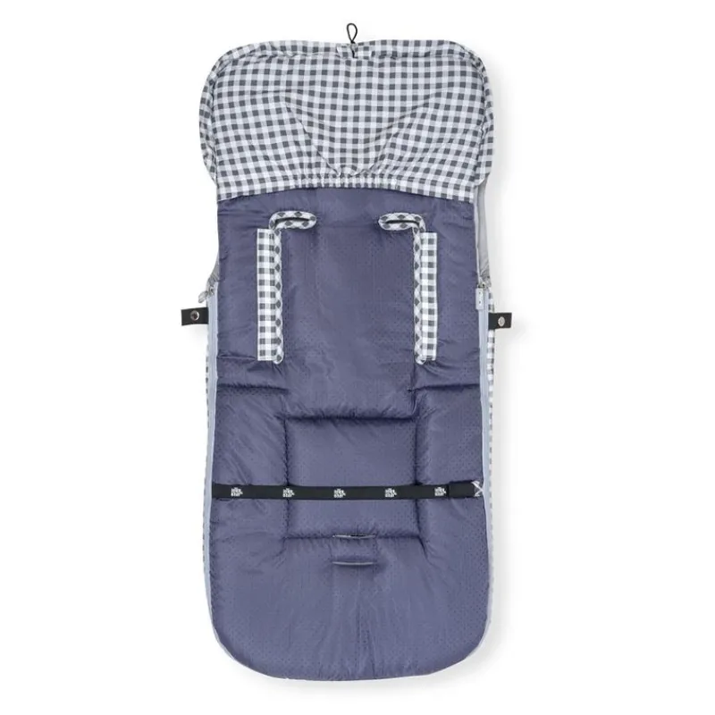 INTERBABY Sacos Y Colchonetas-Saco Universal Silla Paseo Vichy Gris