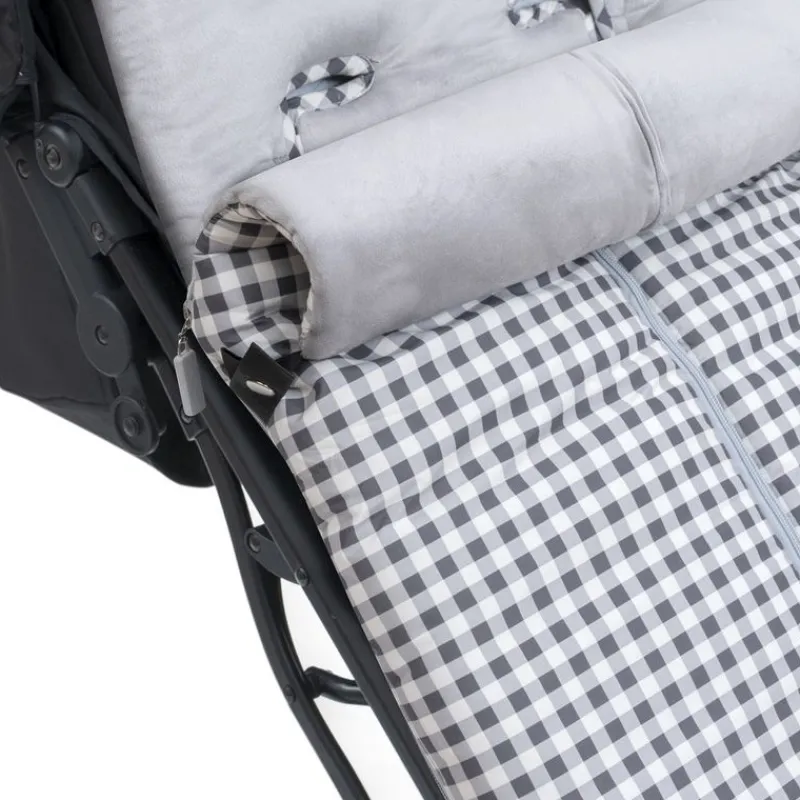 INTERBABY Sacos Y Colchonetas-Saco Universal Silla Paseo Vichy Gris