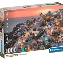 CLEMENTONI Puzzles Y Construcciones-Santorini Puzzle 1000 Piezas
