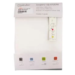 PIRULOS Ropa De Cuna-Sábana Bajera Cuna Blanca