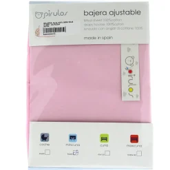 Sábana bajera minicuna rosa*PIRULOS Best