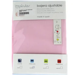 Sábana bajera minicuna rosa*PIRULOS Best
