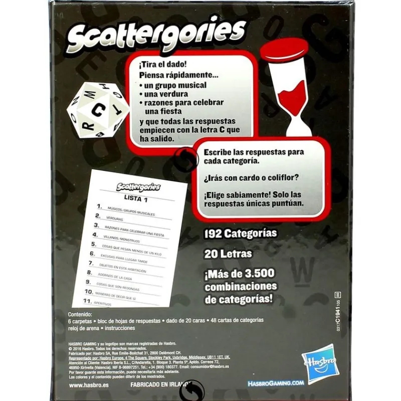 HASBRO Juegos De Mesa-Scattergories