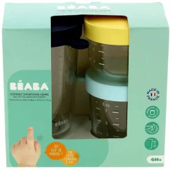 Set 3 Botes de Cristal 150-250-400 Ml*BEABA Clearance