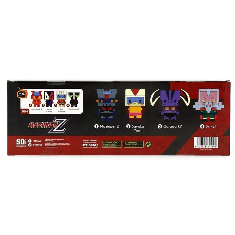 SD DISTRIBUCIONES Figuras Anime-Set 4 Figuras Mazinger Z 7cm