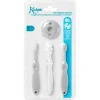 KIOKIDS Accesorios Y Complementos De Baño-Set Cepillos de Dientes para Bebé Gris