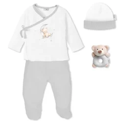 Set de 4 piezas de primera puesta ositos Gris*INTERBABY Sale