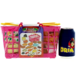 DRIM DISCOUNT Juegos Y Juguetes De Imitación-Set de Comida en Cesta 20 Piezas