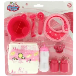 DRIM DISCOUNT Muñecas-Set de Pañales con Accesorios Muñeca Bebé