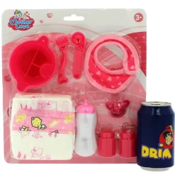 DRIM DISCOUNT Muñecas-Set de Pañales con Accesorios Muñeca Bebé