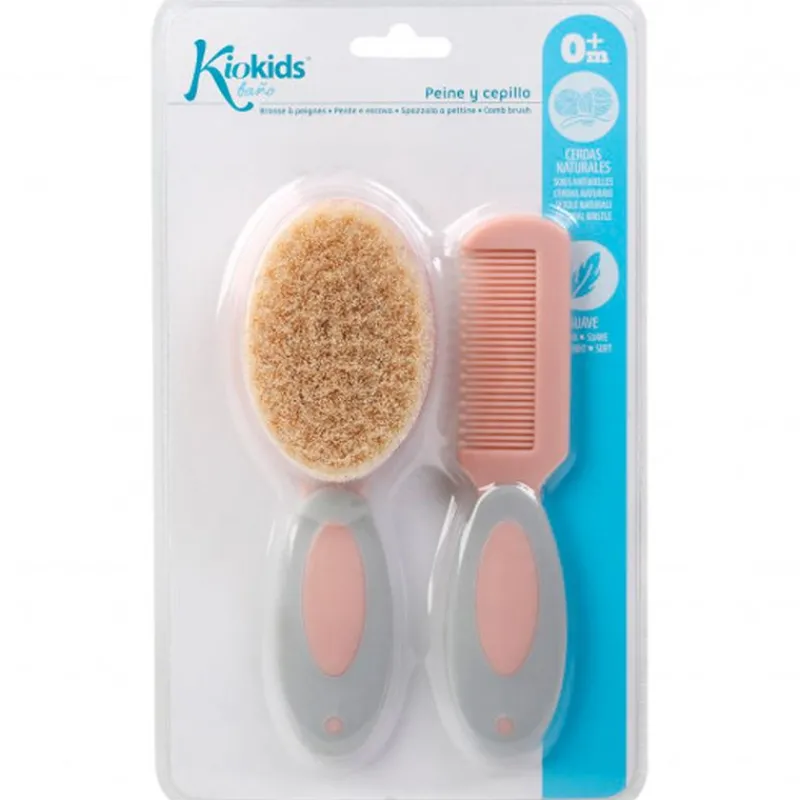 Set de Peine y Cepillo Rosa*KIOKIDS