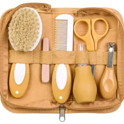 SARO Accesorios Y Complementos De Baño-Set higiene neceser Mostaza