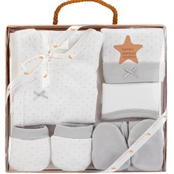 Set Nacimiento de 0-6m 5 piezas Topos Gris*INTERBABY Online
