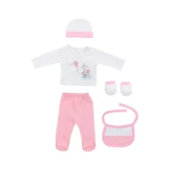Set Nacimiento de 0-6m 5 piezas Elefante Rosa*INTERBABY Discount