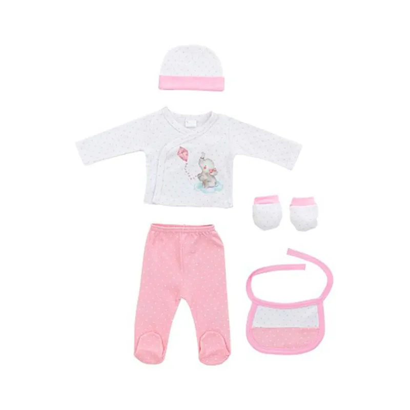 Set Nacimiento de 0-6m 5 piezas Elefante Rosa*INTERBABY Discount