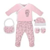 INTERBABY Regalos De Nacimiento-Set Nacimiento de 0-6m 5 piezas Animals Rosa