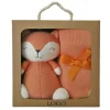 SELECCION DRIM Complementos Para El Descanso|Regalos De Nacimiento-Set Peluche y Manta Zorrito