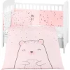 Set textil Cuna 6 piezas Bear Rosa*KIKKABOO New